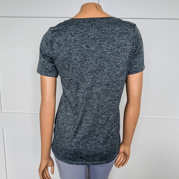Nike Dri-Fit Dry Legend Scoop Neck Veneer Tee, Heather Black, Women’s SZ Medium - Picture 3 of 9